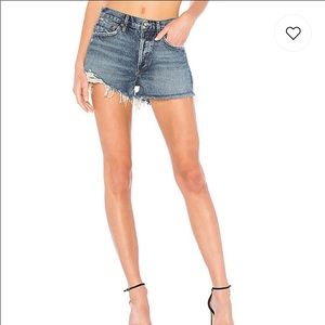 Agolde parker cut off shorts in rock steady